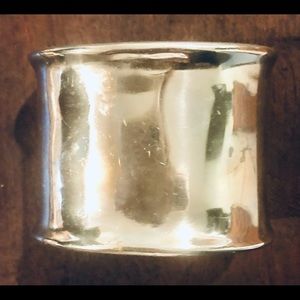 Vintage Silver Nickel Cuff Bracelet